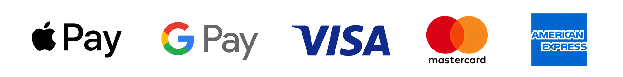 Visa, Mastercard, American Express and Discover accepted